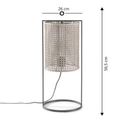 Lampe à Poser Sumi En Rotin Naturel -Lumea Boutique 26e1a71841904d738a222e2301cdac5a