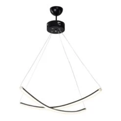 Suspension Eastbourne LED Noir / Blanc