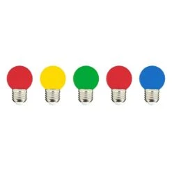 5 Ampoules Guirlande PARTY BULB COLOR