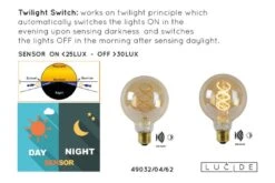 G95 TWILIGHT SENSOR - Ampoule Filament 7 G95 TWILIGHT SENSOR - Ampoule Filament -Lumea Boutique d9ae9ee193d741e19d307f701e7d449e
