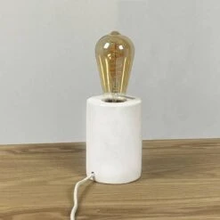 Lampe De Chevet En Béton Blanc H12 Cm -Lumea Boutique da10d05a0a1b40af9a055378df8cb02e