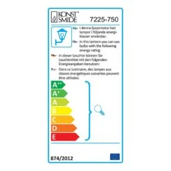 Konstsmide Lampadaire Parma -Lumea Boutique wegeleuchte parma aluminium glas 1 flammig 762786